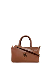 Γυναικεία τσάντα δερμάτινη mini top handle Plain Ταμπά